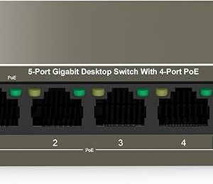 Tenda 5 Port Gigabit PoE Switch