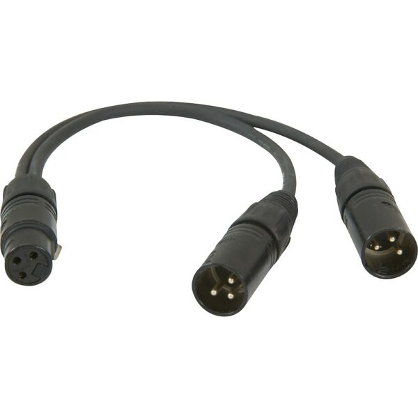 XLR Y Splitter - Female to 2 Male