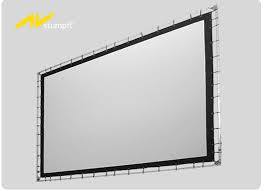 AVS DualVision Fastfold Screen (Lace & Grommet) , 20' x 60' (3:1)