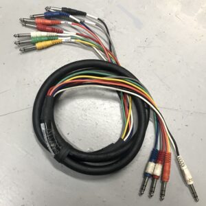 Audio Loom - 4 Ch TRS to 8 Ch TS, 6'