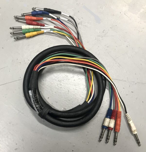 Audio Loom - 4 Ch TRS to 8 Ch TS, 6'