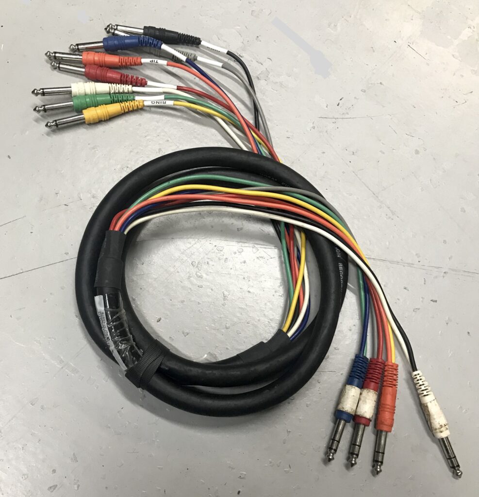 Audio Loom - 4 Ch TRS to 8 Ch TS, 6'