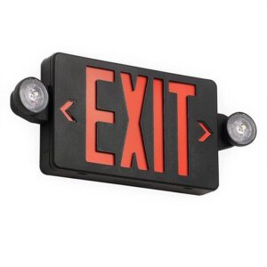 Black Exit Sign