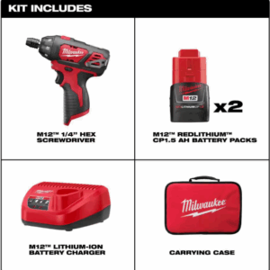 Milwaukee M12 Screw Gun Kit