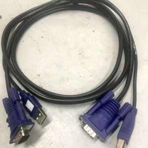 Cable - VGA (M) with USB A to VGA (M) to USB B, 6'