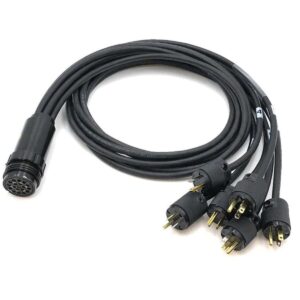 Socapex Break In Cable - 19-pin (F) to (6) Edison (M)