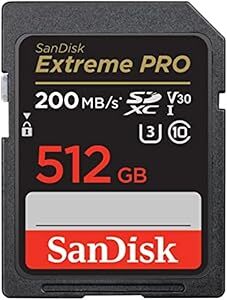 SanDisk 512GB Extreme PRO SDXC UHS-I Memory Card