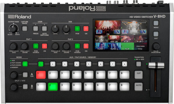 Roland V-8HD Switcher in Case